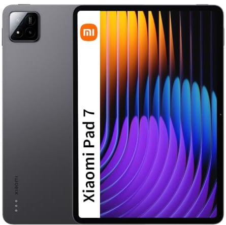 XIAOMI Pad 7 12GB+256GB - Tablet 11.2 Schermo 3.2K 144Hz, Snapdragon 7+ Gen 3, 13MP Fotocamera Posteriore, Batteria 8850mAh, Ricarica Rapida 45W, Grigio