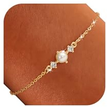 RMMD Perlenarmband-Kupferarmband Damen Armband Damen Gold/Silber Perlen Armbänder-Armband/GoldSilber Schmuck für Frauen Eleganter Alltagsschmuck Als Kreatives Geschenk für Frauen Mama Freundin