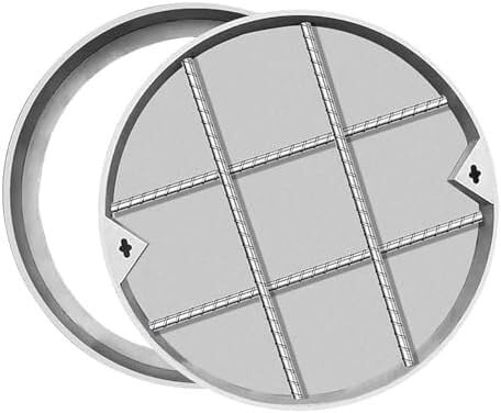 Runder Abwassertank-Schachtdeckel, geeignet for Rasenflächen, Spielplätze und Gärten Eingebettet(D 400 mm)