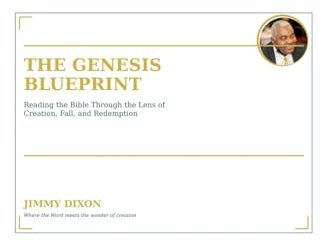 The Genesis Blueprint