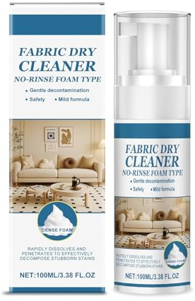 Mingzhe Nettoyant pour canapé en Tissu 3 Pièces 100 Ml, Type de Mousse Rinçage, Séchage Rapide, Mousse de Nettoyage Efficace Douce et Non Irritante pour Oreiller canapé rembourré (100 ml*3)