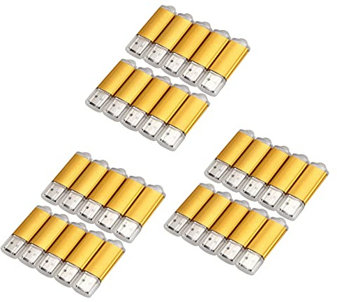 Onchdbfhuu 30 x 512 Mo Micro-USB Lecteur Flash Cle USB 2.0 Mini OTG Or