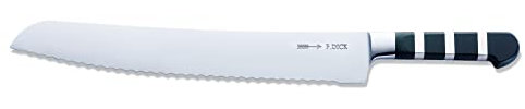F. DICK Brotmesser, Sägemesser, 1905 (Messer mit Klinge 32 cm, X50CrMoV15 Stahl, nichtrostend, 56° HRC) 8193932, Schwarz