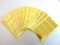 Etiketten, rechteckig, selbstklebend, 50 x 20 mm, Goldfarben, glänzend, 80 Stück.