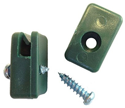 Zaun-Nagel Spanndrahthalter PVC 33 Stk inkl. Bohrschrauben