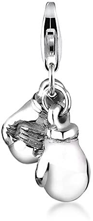 Nenalina Boxhandschuhe Karabiner Charm Anhänger für Bettelarmband aus 925 Sterling Silber 713127-000