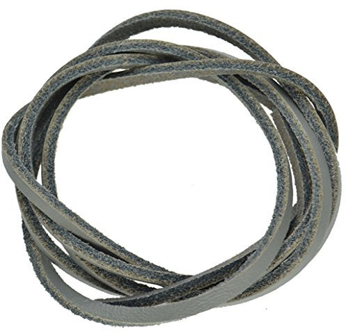 Cordones de cuero para zapatos náuticos - color gris