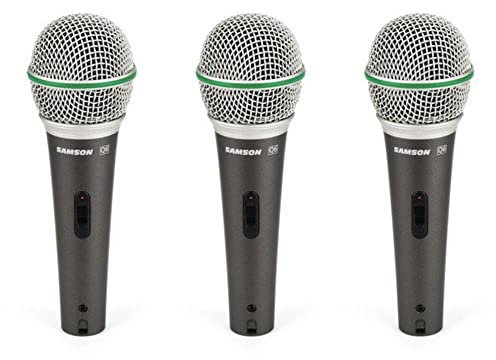 Samson Q6 Dynamic Microphone 3-Pack