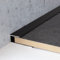 5 Meter (5 x 1 m) Einschubprofil für Laminat, 8,5 mm Einfasshöhe, Alu eloxiert, gebohrt, Farbe: Bronze Dunkel