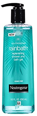 Neutrogena Rainbath Replenishing and Cleansing Shower and Bath Gel, Moisturizing Body Wash and Shaving Gel with Clean Rinsing Lather, Ocean Mist Scent, 16 fl. oz