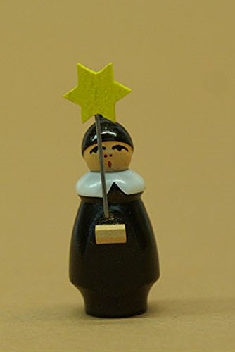 Rudolphs Schatzkiste Holzfigur Kurrendefigur mit Stern Höhe 4cm NEU Holz Seiffen Erzgebirge Figur Dekoration Holzfiguren Weihnachten Fensterschmuck Spielzeug Deko Weihnachtsfigur Erzgebirge