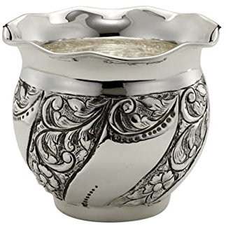 ROYAL QUEEN Chiselled Stil Sheffield Silber Vase cod.513.010 cm 10h diam.11,5 by Varotto & Co.