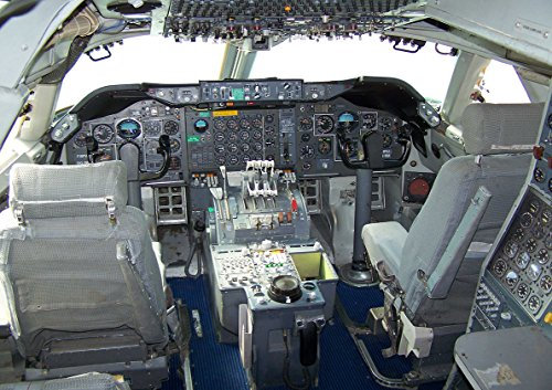 Poster Boeing 747 Cockpit Flugzeug Flugzeug