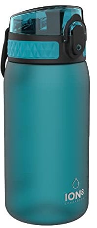 Ion8 Gourde Enfant Étanche, sans BPA, Aqua I8350FAQU 350 ml