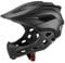Kinder-Fahrradhelm, Kinder-Skateboard-Helm, 2-in-1-Kinder-Vollgesichts-Fahrradhelm Kinder BMX Dirtbike-Skateboard mit abnehmbarem Kinnschutz (schwarz)