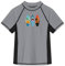 BesserBay Jungen Kurzarm Schnell Trocknend Badeshirt UV Shirt Grau Swimsuit Bademode Rashguard 150