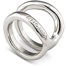 Uno de 50 Ring aus Messing, mit Sterlingsilber überzogen.