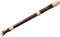 YHRJ Flûte à Bec Alto Baroque 8 Trous, Flûte Mezzo Soprano Amovible, Cadeaux pour débutants, étudiants, mélomanes, Bâtonnet de Nettoyage + Sac de Rangement (Color : Dark Brown, Size : 50cm)