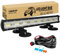 RIGIDON 8D 23 Zoll 58 cm 480W Led Lichtbalken Mit 12V Kabelbaum, Magnet halterungen, Offroad beleuchtung led arbeitsscheinwerfer bar für SUV ATV Traktor LKW 4x4 Auto, 6000K Weiß Nebelscheinwerfer