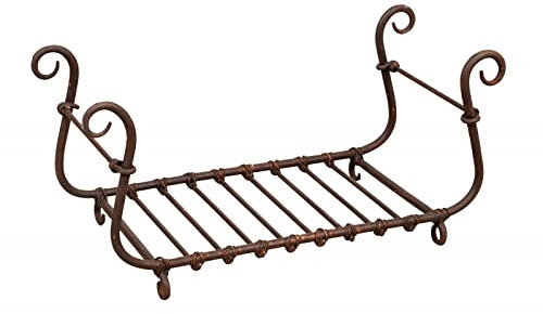 Hand-crafted wrought iron log holder L92XPR45XH44 cm