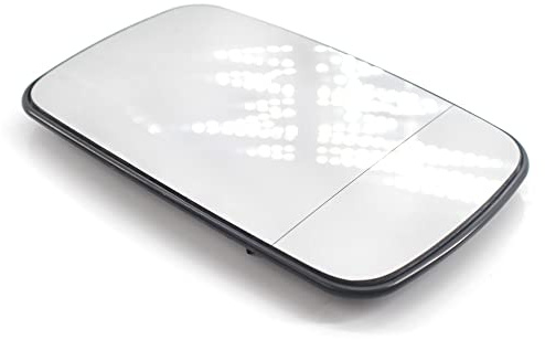 Riloer Rear view mirror left/right for car, mirror mirror glass white/blue tinted, suitable for B-M-W Series 3 E46 318i 320i 325i 330i 1998-2006, 51168250438