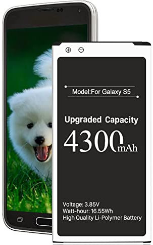【4300mAh】 Akku für Samsung Galaxy S5, BOANV High Capacity Ersatzakku für Samsung Galaxy S5 G900A AT&T, SM-G900V, G900F, G900R4, G900H, G900R4, I9600, SM-G900T, SM-G900P