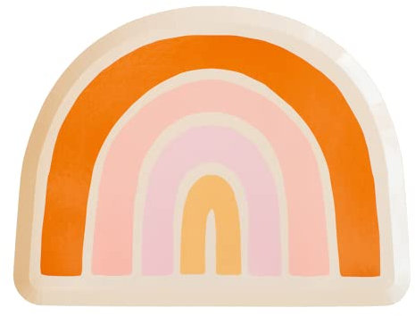 Daydream Society Boho Rainbow Large Plates, Pack of 8