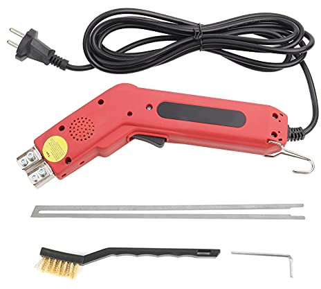 Cortador de espuma, kit de herramientas de corte de espuma de poliestireno con cuchillo caliente eléctrico con cuchillas y accesorios (200 W)(EU 220V)