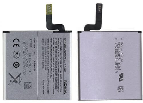 Genuine Original Replacement Rechargeable Nokia Battery Akku BP-4GWA / SONY SP446063 2000mAh 3.7V 7.4Wh For Lumia 625 Lumia 720 (BULK PACKAGING)