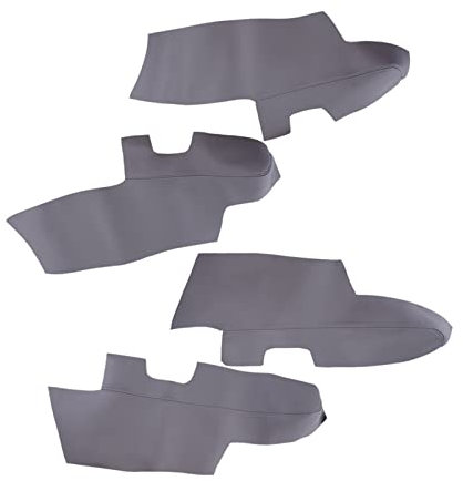 NinWelly jfqm 4 Stück Autoeinsätze Türverkleidung Armlehnenabdeckung Kunstleder passend for Hyundai Santa Fe 2006 2007 2008 2009 2010 2011 2012 Grau