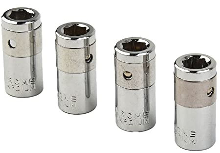 4PCS 1/4 Square Drive To 1/4 Hex Socket Bits Converter Screwdriver Bit Adapter for Impact Ratchet Wrench Screwdriver Bit Holding Socket