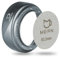 MEION Dosierring 54mm & Pucksieb 53.3mm für Siebträger 54mm, Magnetischer Kaffee Dosierring, Wiederverwendbares 1.7mm Dicke 150μm Espresso Pucksieb,Espresso-Werkzeuge(Silber)
