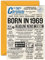 Geburtstagskarte zum 55. Geburtstag für Damen und Herren, Zeitung Born in 5,001.3 cm Zeitung, Happy 55 Geburtstagskarte für Vater, Mutter, Tante, Onkel, Vintage-Retro-Zurück im Jahr 1969, A5, 55.