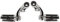 aqxreight Repose-Pieds Réglable pour Moto et Autoroute pour Davidson (Court 47x2cm / 18,5x0,8 Pouces)