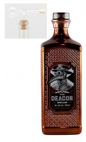 Deacon The Deacon scotch Blended Whisky + Glaskugelportionierer zum feinen Dosieren Genießer Set Männergeschenke Geschenk idee