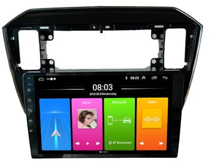 22,9 cm (9 Zoll) Touchscreen GPS Navi Navigation Navigator Monitor Karten Autoradio mit CarPlay & Android + HD Rückfahrkamera kompatibel mit Seat Mii/Skoda Citigo E-Citigo/UP/Seat Ibiza Sportcoupe 6J