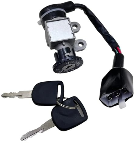 Zündschloss Motorrad 1 Set Für KYMCO GY6 50 139QMB Für TaoTao ATM50-A-A1 4-Hub Motorrad Zubehör Moped Roller Zündschloss Sperren Mit Schlüssel Zündschlüssel Schalter