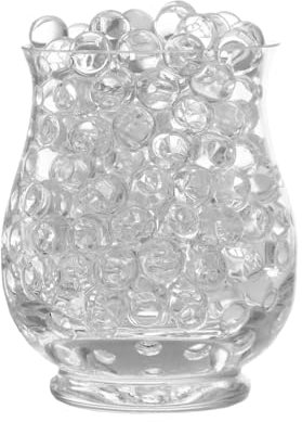COBQB Water Beads for Vases - 5,000 Pcs Gel Balls Clear - Decorative Sand for Vase Fillers - Decor Home Accessories for Floating Candles Making Wedding Party Decoration (50g Clear)