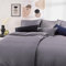 Blumtal Mako Satin Bettwäsche 200x220 Set & 2x 80x80 cm Kissenbezug Anthrazit - Oeko Tex Zertifizierte Satin Bettwäsche aus 100% Baumwolle - Edle Glanzoptik Bettwäsche 200x220 Satin mit Reißverschluss