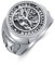 HARMONY BOLA Memento Mori Ring für Herren 925 Sterlingsilber Gotischer Totenkopf Memento Mori Ring Amulett Schmuck Geschenke Größe 9