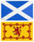 Lot de 2 drapeaux écossais, drapeaux écossais, drapeaux de lion rampant, couleur résistante à la décoloration, en toile polyester, double couture, drapeau national de St Andrews croix