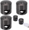 Alpinleux 3 Pcs Black Cable Anchors, Multi-Function Gun Cord Anchors Holder, Metal Charger and Wire Organizers, Adhesive Cord Clips Cable Management for Desk, Wall, Home, Office