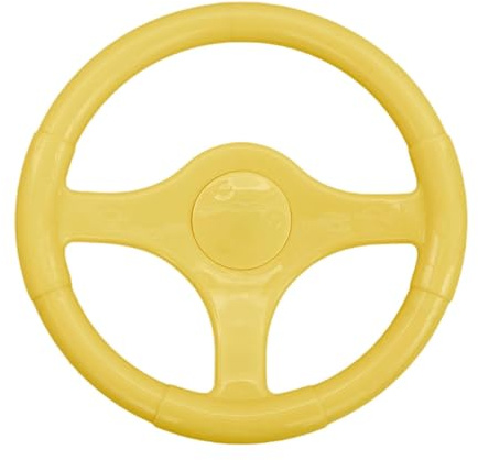 KiBcsLic Spielzeugauto Lenkrad Zum Fahren, Spiel, Geburtstagsgeschenk für Vorschulkinder, Gelb