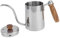 Schwanenhals Kessel, Wasserkocher Schwanenhals Gänsehaut Hals Hals Kessel Topf mit Holzgriff 600 Ml Lebensmittelqualität Edelstahl Kaffeekanne für Home Office (Spiegellicht 600ML)