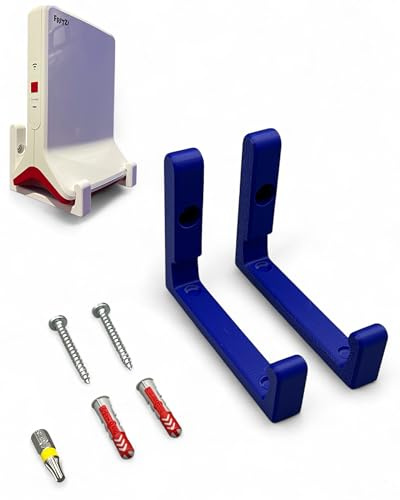 PLEXONE Wandhalterung für AVM Fritz!Repeater 6000 inkl. Fischer DuoPower Montagematerial und Torx-Bit (Blau + Torx)
