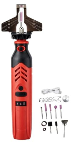 Kukyller Kit affilatrice per Motosega elettrica, Kit affilatrice per a Batteria L'affilatura per Motosega Portatile Viene fornita con Strumento per a Catena DC3.6V