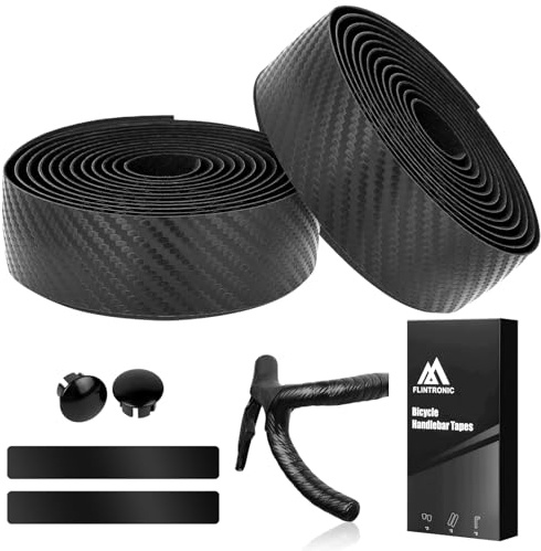 flintronic 2 Bände Cycling Fahrrad Lenkerband, Lenkerband Rennrad, Cycling Fahrrad Mountainbike Lenkerband, Rutschfest und Stoßdämpfend, 210 x 3 cm