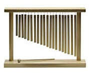 Stagg 25014912 PCH120 WD Frame Pipe Chimes mit 1 Row, 20 Bars
