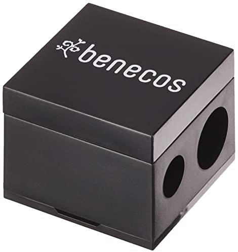 benecos - Doppelspitzer für Kosmetikstifte - mit integriertem Reinigungsspatel
