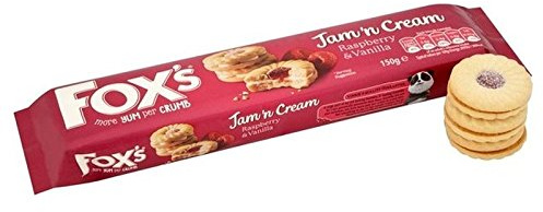 Fox's Jam 'n Cream Rings 150g - Pack of 6